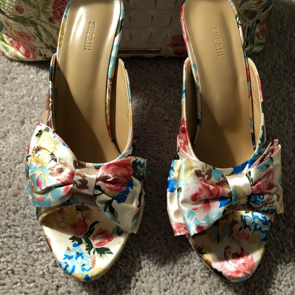 High heel mules